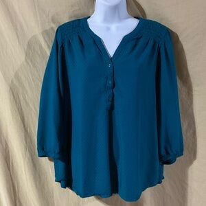 Croft & Barrow Size XL Teal Tunic